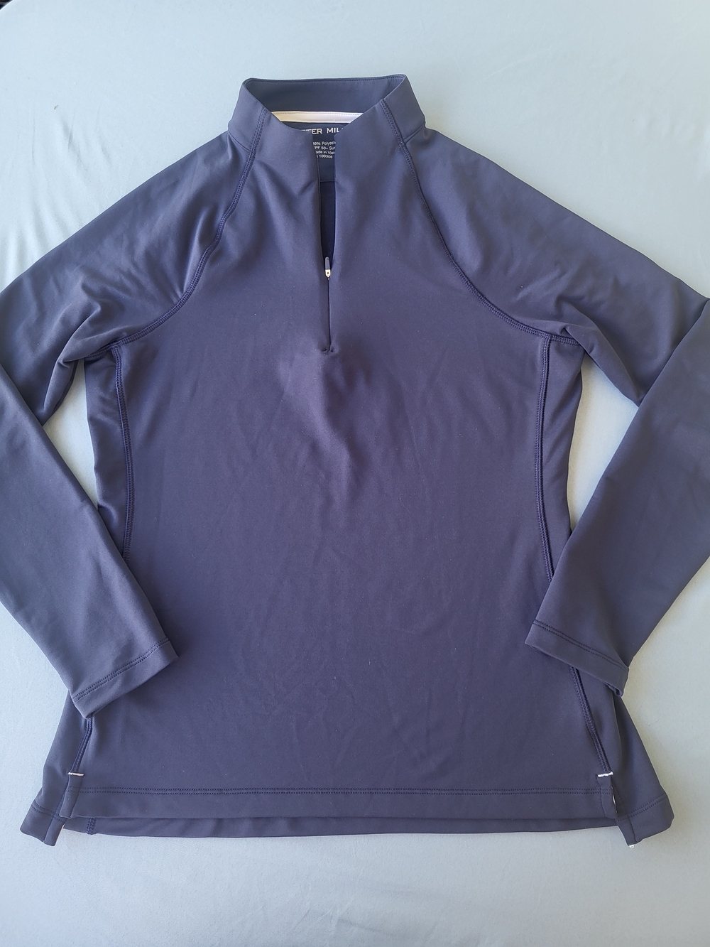 Ladies' Quarter-Zip Performance Sweater - Deep Navy